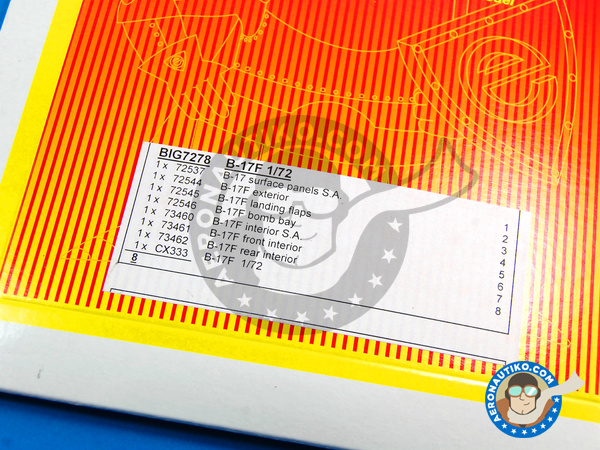 Image 2: Boeing B-17 Flying Fortress F | Big ED set in 1/72 scale manufactured by Eduard (ref. EDBIG7278)