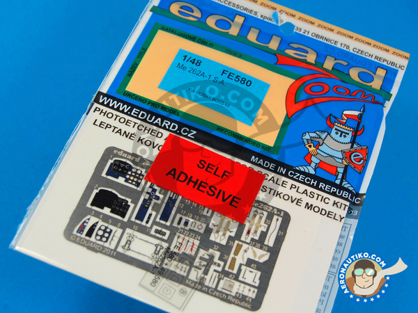 Image 1: Messerschmitt Me 262 Schwalbe A-1 | Photo-etched parts in 1/48 scale manufactured by Eduard (ref. EDFE580)