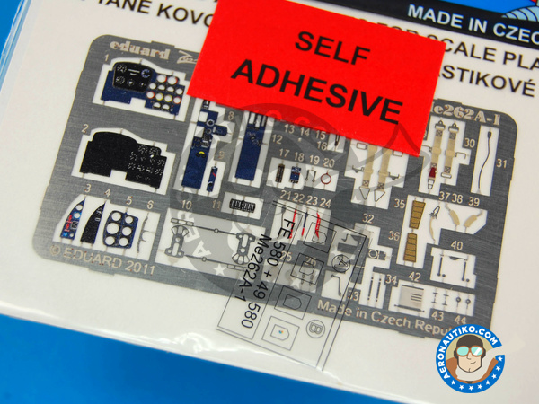 Image 2: Messerschmitt Me 262 Schwalbe A-1 | Photo-etched parts in 1/48 scale manufactured by Eduard (ref. EDFE580)