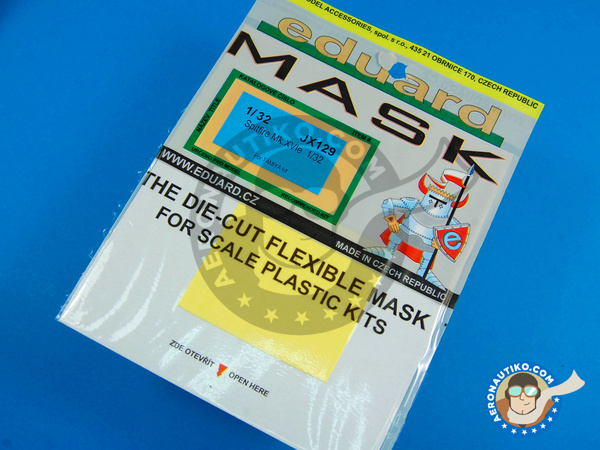 Image 1: Supermarine Spitfire Mk. XVIe | Masks in 1/32 scale manufactured by Eduard (ref. EDJX129)