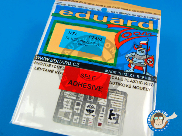 Image 1: Messerschmitt Bf 109 E | Photo-etched parts in 1/72 scale manufactured by Eduard (ref. EDSS453)