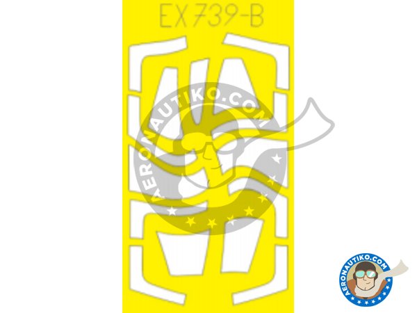 Image 1: Lockheed F-104G "Starfighter"  - TFace | Masks in 1/48 scale manufactured by Eduard (ref. EX739)