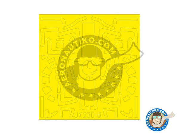 Image 1: Consolidated  B-24 "Liberator" | Masks in 1/32 scale manufactured by Eduard (ref. JX230)