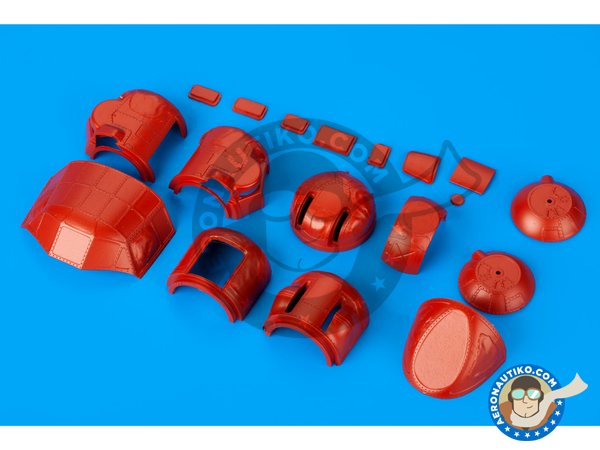 Image 3: Consolidated  B-24 "Liberator" | Masks in 1/32 scale manufactured by Eduard (ref. JX230)