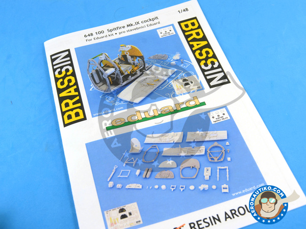 Image 1: Supermarine Spitfire Mk. IXc | Detail up set in 1/48 scale manufactured by Eduard (ref. SIN64808)