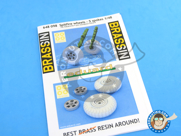 Image 3: Supermarine Spitfire Mk. IXc | Detail up set in 1/48 scale manufactured by Eduard (ref. SIN64808)