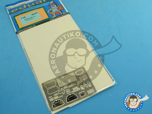 Image 9: Supermarine Spitfire Mk. IXc | Detail up set in 1/48 scale manufactured by Eduard (ref. SIN64808)