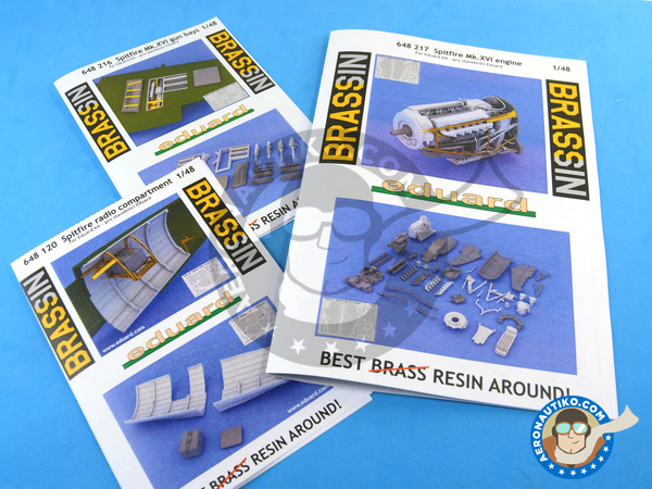 Image 1: Supermarine Spitfire Mk. XVI Bubbletop | BIG SIN in 1/48 scale manufactured by Eduard (ref. SIN64821)