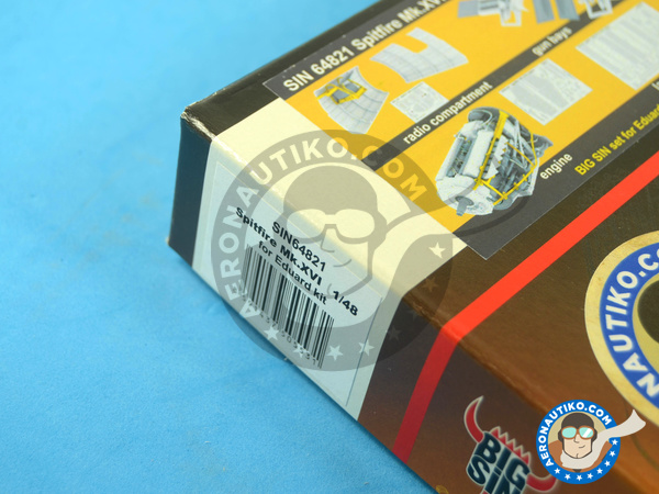 Image 12: Supermarine Spitfire Mk. XVI Bubbletop | BIG SIN in 1/48 scale manufactured by Eduard (ref. SIN64821)