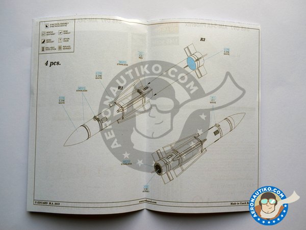 Image 6: Set de armamento para el Grumman F-14 Tomcat A | BIG SIN en escala 1/48 fabricado por Eduard (ref. SIN64828)