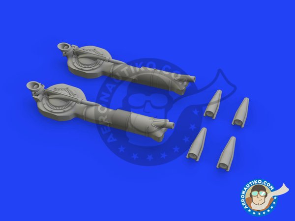 Image 8: Kit de mejora para P-38F/G | BIG SIN en escala 1/48 fabricado por Eduard (ref. SIN64866)