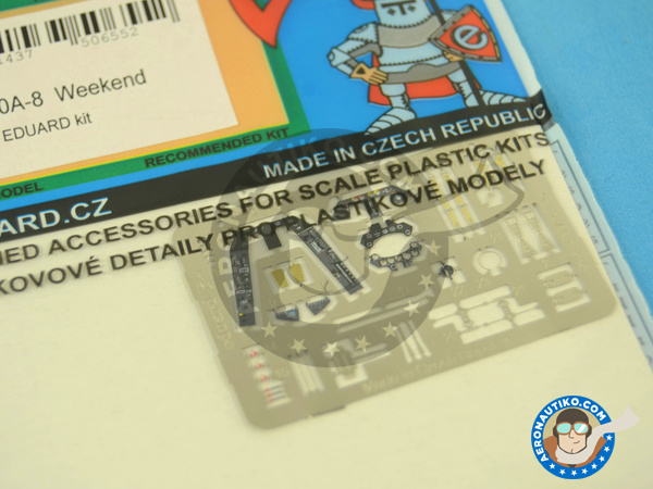 Image 3: Focke-Wulf Fw 190 Würger A-8 | Coloured photo-etched cockpit parts in 1/72 scale manufactured by Eduard (ref. SS549)