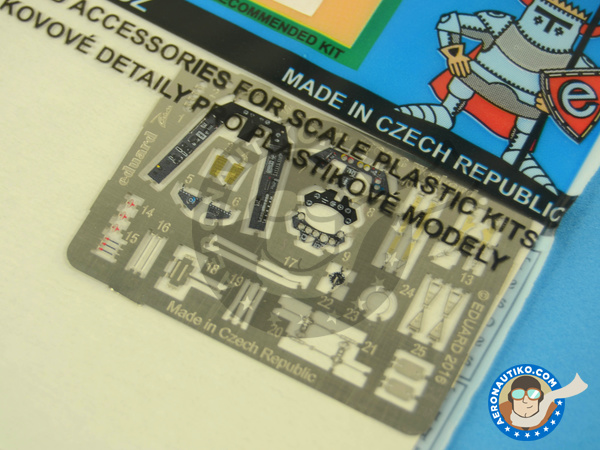 Image 4: Focke-Wulf Fw 190 Würger A-8 | Coloured photo-etched cockpit parts in 1/72 scale manufactured by Eduard (ref. SS549)