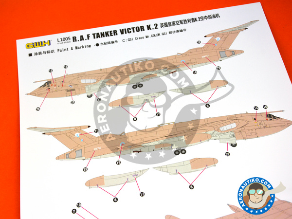 Image 4: Handley Page Victor K.2 Tanker | Airplane kit in 1/144 scale manufactured by Great Wall Hobby (ref. L1005)