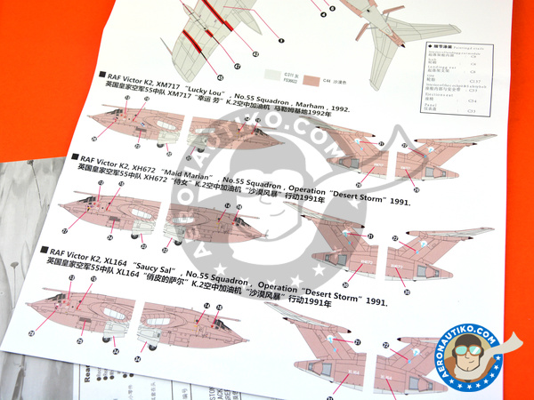 Image 6: Handley Page Victor K.2 Tanker | Airplane kit in 1/144 scale manufactured by Great Wall Hobby (ref. L1005)