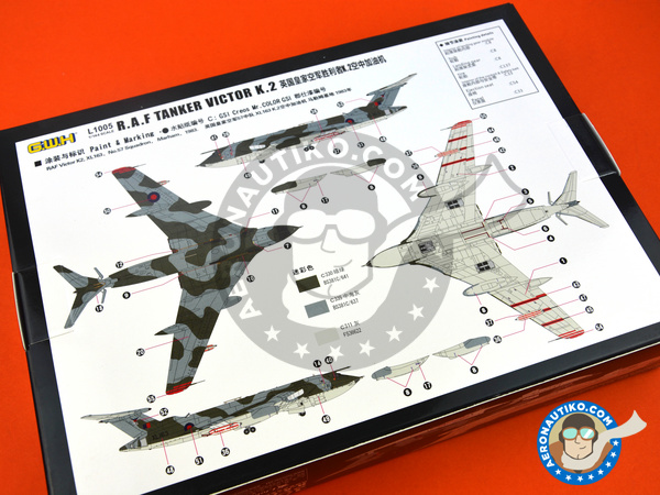Image 7: Handley Page Victor K.2 Tanker | Airplane kit in 1/144 scale manufactured by Great Wall Hobby (ref. L1005)