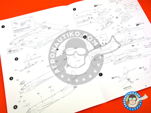 Image 10: Handley Page Victor K.2 Tanker | Airplane kit in 1/144 scale manufactured by Great Wall Hobby (ref. L1005)