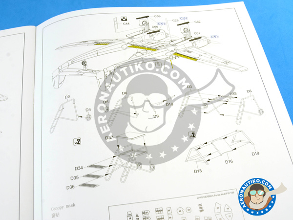 Image 19: Focke-Wulf Fw 189 Uhu A-1 Nacht Jäger | Airplane kit in 1/48 scale manufactured by Great Wall Hobby (ref. L4801)