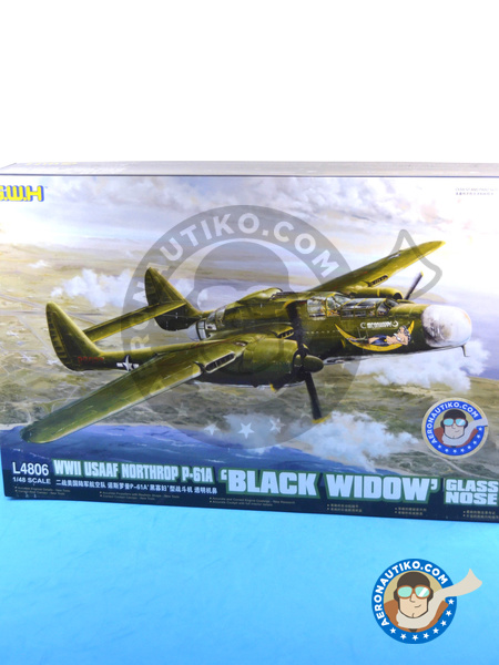 Northrop P-61 Black Widow A Glass Nose | Airplane kit in 1/48 scale manufactured by Great Wall Hobby (ref. L4806) image