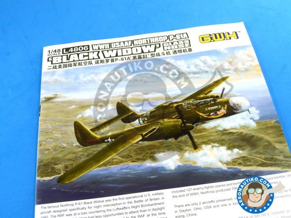 Image 20: Northrop P-61 Black Widow A Glass Nose | Airplane kit in 1/48 scale manufactured by Great Wall Hobby (ref. L4806)
