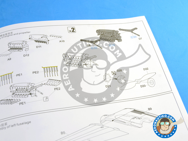 Image 17: Focke-Wulf Fw 189 Uhu A-1 Sonderaktion Scnheekufen | Airplane kit in 1/48 scale manufactured by Great Wall Hobby (ref. L4808)