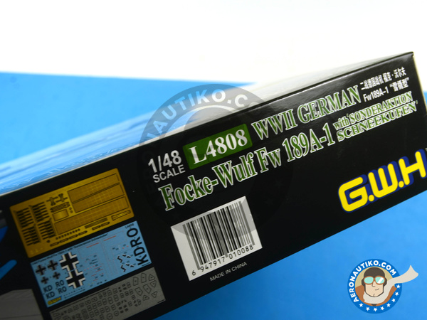 Image 23: Focke-Wulf Fw 189 Uhu A-1 Sonderaktion Scnheekufen | Airplane kit in 1/48 scale manufactured by Great Wall Hobby (ref. L4808)