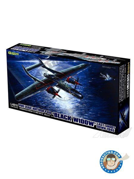 Northrop P-61B 'Black Widow' WWII USAAF - Last Shoot Down 1945 | Airplane kit in 1/48 scale manufactured by Great Wall Hobby (ref. L4810) image