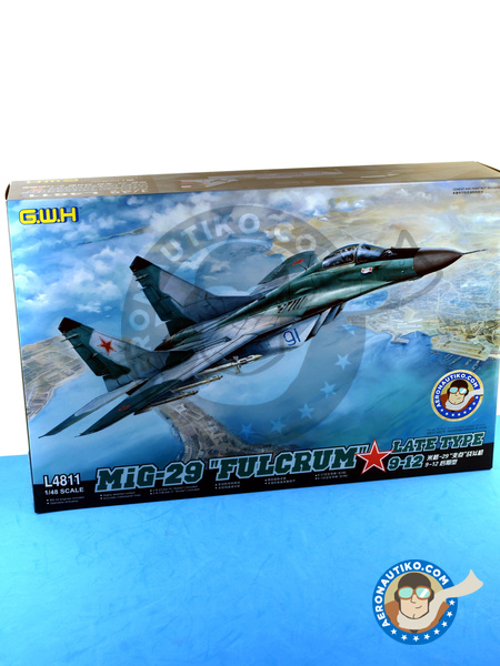 Mikoyan MiG-29 Fulcrum 9-12 Late type | Airplane kit in 1/48 scale manufactured by Great Wall Hobby (ref. L4811) image
