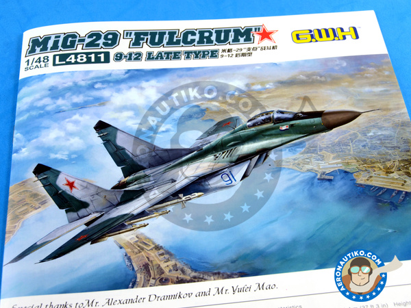 Image 20: Mikoyan MiG-29 Fulcrum 9-12 Late type | Airplane kit in 1/48 scale manufactured by Great Wall Hobby (ref. L4811)