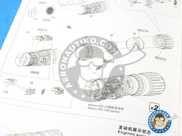 Image 23: Mikoyan MiG-29 Fulcrum 9-12 Late type | Airplane kit in 1/48 scale manufactured by Great Wall Hobby (ref. L4811)