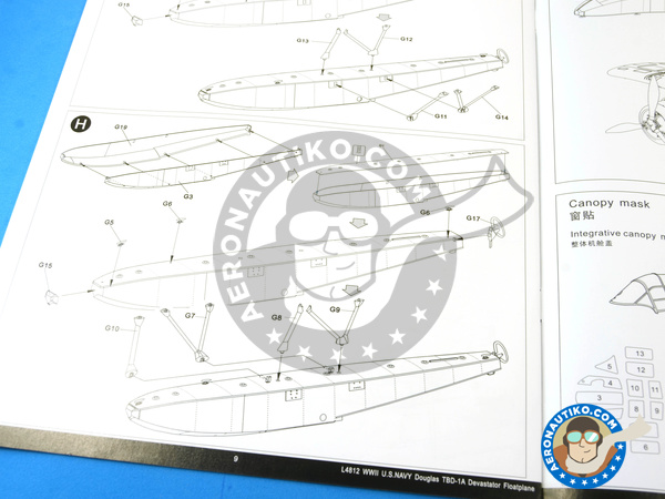 Image 26: Douglas TBD Devastator 1a Floatplane | Airplane kit in 1/48 scale manufactured by Great Wall Hobby (ref. L4812)