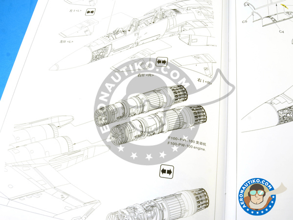 Image 26: McDonnell Douglas F-15 Eagle B / D | Airplane kit in 1/48 scale manufactured by Great Wall Hobby (ref. L4815)