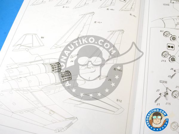 Image 27: McDonnell Douglas F-15 Eagle B / D | Airplane kit in 1/48 scale manufactured by Great Wall Hobby (ref. L4815)