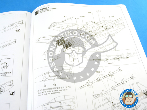 Image 28: McDonnell Douglas F-15 Eagle B / D | Airplane kit in 1/48 scale manufactured by Great Wall Hobby (ref. L4815)