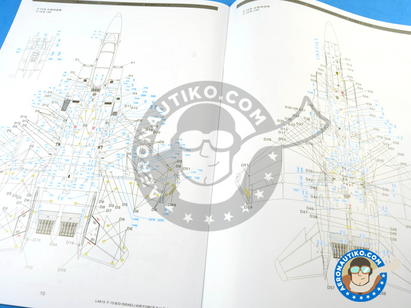 Image 31: McDonnell Douglas F-15 Eagle B / D | Airplane kit in 1/48 scale manufactured by Great Wall Hobby (ref. L4815)