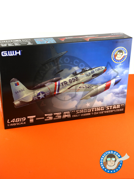 Lockheed T-33 Shooting Star A early version | Airplane kit in 1/48 scale manufactured by Great Wall Hobby (ref. L4819) image