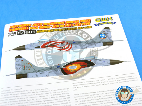 Image 20: Mikoyan MiG-29 Fulcrum 9-12 Late type | Airplane kit in 1/48 scale manufactured by Great Wall Hobby (ref. S4801)