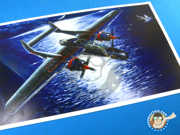 Image 20: Northrop P-61 Black Widow B Last Down | Airplane kit in 1/48 scale manufactured by Great Wall Hobby (ref. S4802)