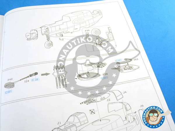 Image 24: Northrop P-61 Black Widow B Last Down | Airplane kit in 1/48 scale manufactured by Great Wall Hobby (ref. S4802)