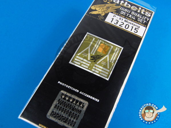 Image 1: North American P-51 Mustang | Cinturones en escala 1/32 fabricado por HGW (ref. 132015)