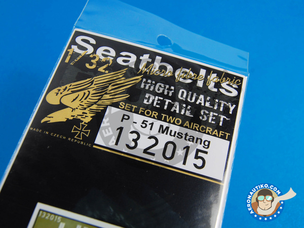 Image 5: North American P-51 Mustang | Cinturones en escala 1/32 fabricado por HGW (ref. 132015)