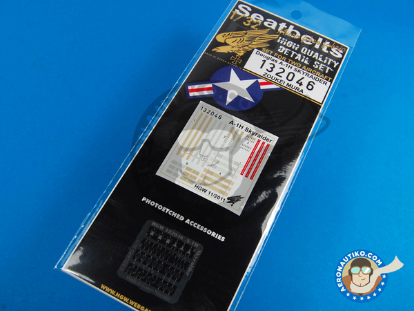 Image 1: Douglas A-1 Skyraider H | Seatbelts in 1/32 scale manufactured by HGW (ref. 132046)