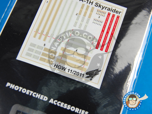 Image 5: Douglas A-1 Skyraider H | Seatbelts in 1/32 scale manufactured by HGW (ref. 132046)