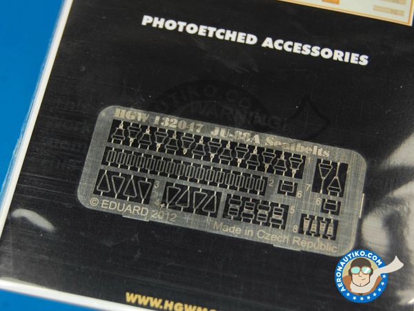 Image 3: Junkers Ju-88 A-1 | Seatbelts in 1/32 scale manufactured by HGW (ref. 132065)