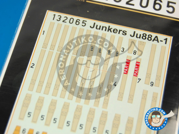 Image 5: Junkers Ju-88 A-1 | Seatbelts in 1/32 scale manufactured by HGW (ref. 132065)