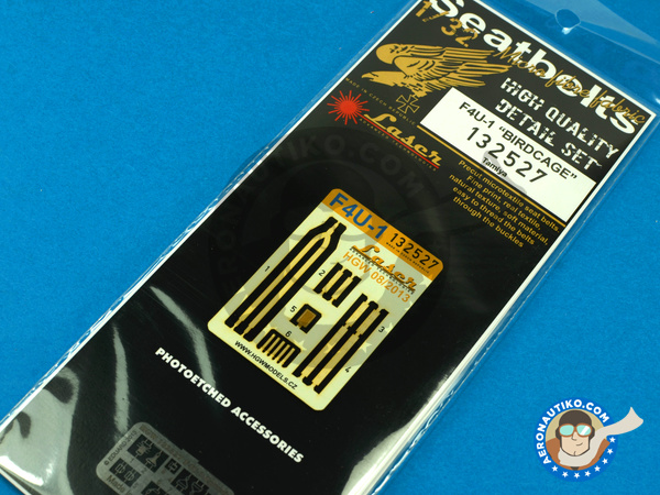 Image 1: Vought F4U Corsair F4U-1 | Seatbelts in 1/32 scale manufactured by HGW (ref. 132527)