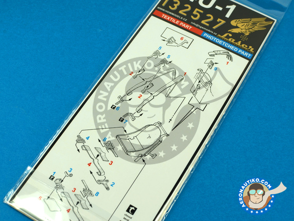 Image 4: Vought F4U Corsair F4U-1 | Seatbelts in 1/32 scale manufactured by HGW (ref. 132527)