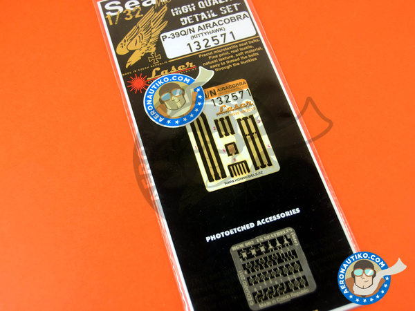 Image 1: Bell P-39 Airacobra | Seatbelts in 1/32 scale manufactured by HGW (ref. 132571)