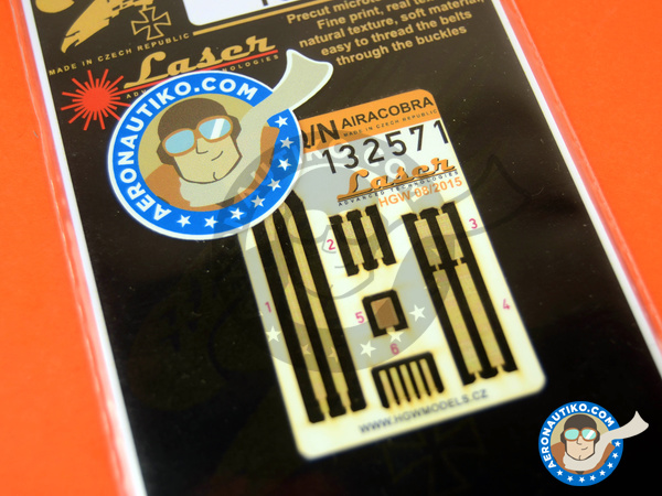 Image 3: Bell P-39 Airacobra | Seatbelts in 1/32 scale manufactured by HGW (ref. 132571)