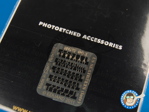 Image 3: North American P-51 Mustang | Seatbelts in 1/48 scale manufactured by HGW (ref. 148007)